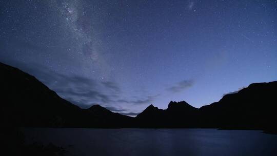 延时风景夜空银河夜晚星轨星星 (2)