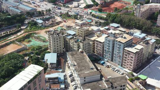 航拍深圳城市建筑风景