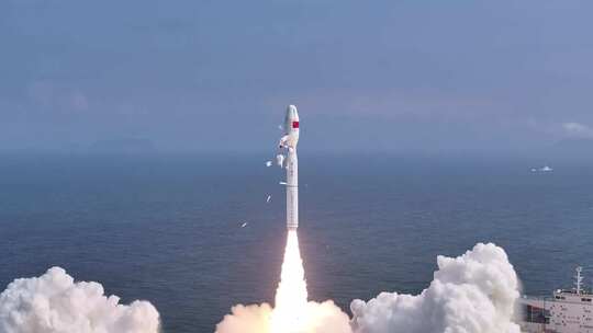 中国海上火箭发射平台航空航天