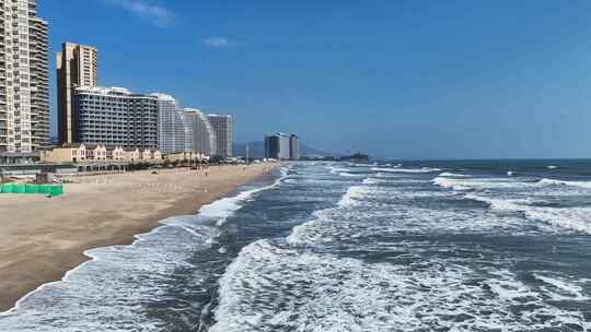 海景房沿海城市视频素材模板下载