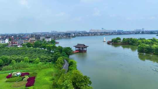 临平丁山湖生态湿地风光