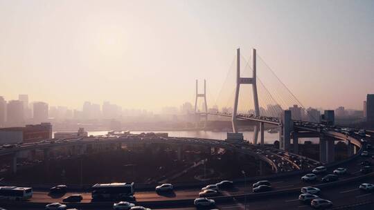 南浦大桥清晨风光