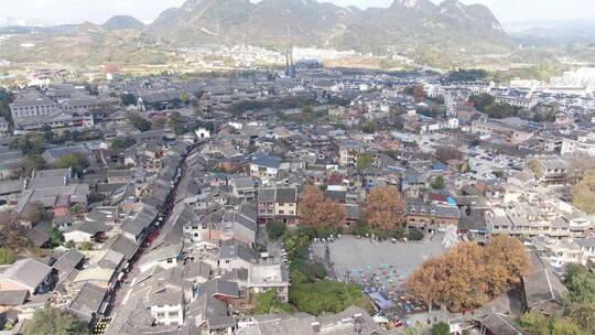 贵州青岩古镇5A景区航拍