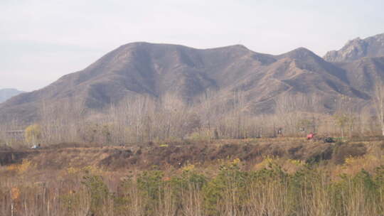 风景 沿途 高速公路 大山 秋天