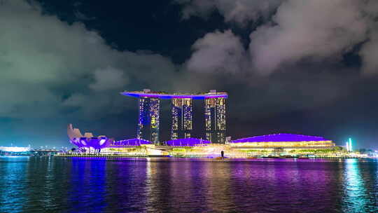 新加坡夜景延时