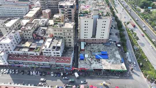 福建省厦门市集美区同集中路航拍