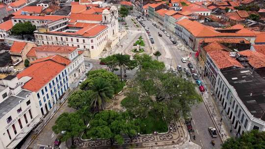 巴西东北部的圣路易斯·马兰豪。历史名城的地标