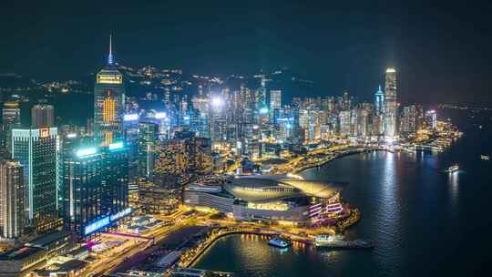 香港维多利亚港大气延时