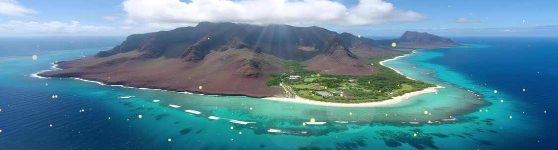 8k活动宽屏美国岛屿夏威夷岛舞台背景