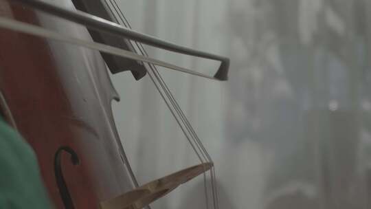 大提琴乐器特写