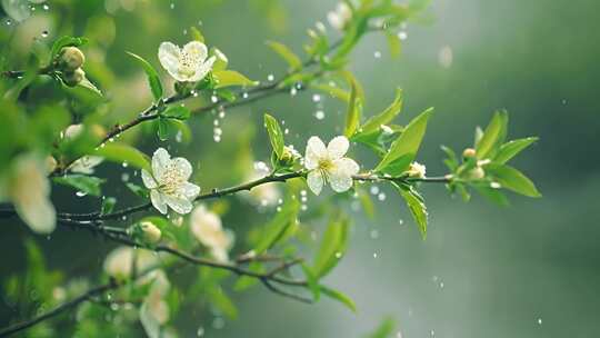 雨水 水 下雨 春雨 雨季 春季 春雨