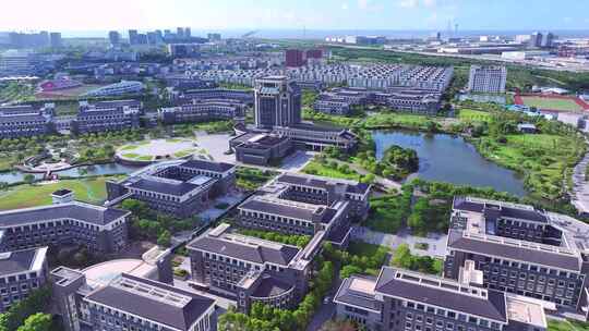 航拍临港大学城 临港新片区 上海海洋大学