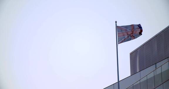 英国国旗在伦敦飘扬