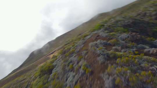 山，路，沙漠，荒野