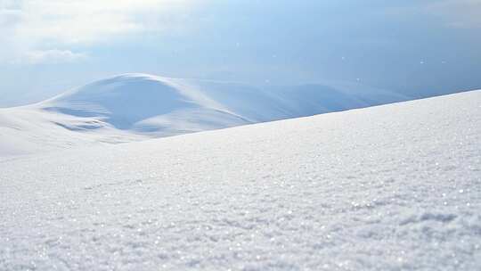 美丽清新的冬季雪景背景特写