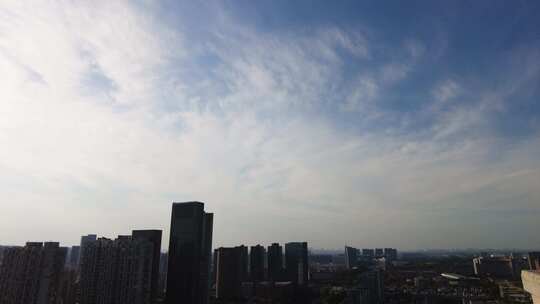 城市蓝天白云云朵延时摄影自然风景视频素材视频素材模板下载