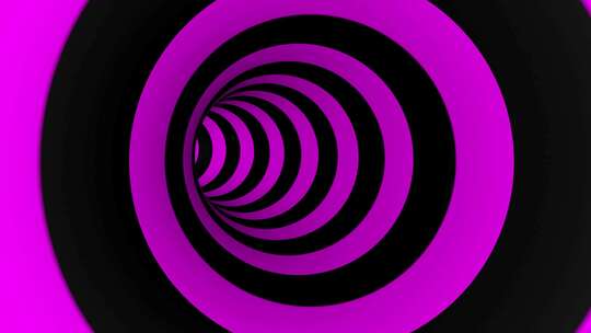 美丽的紫色隧道圈无尽的抽象幻觉几何形状