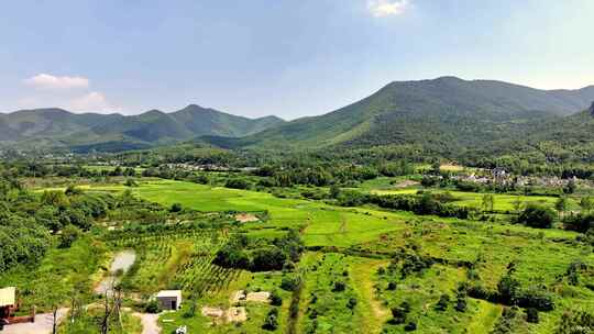 4k航拍清晨群山青山万重山平流雾云海