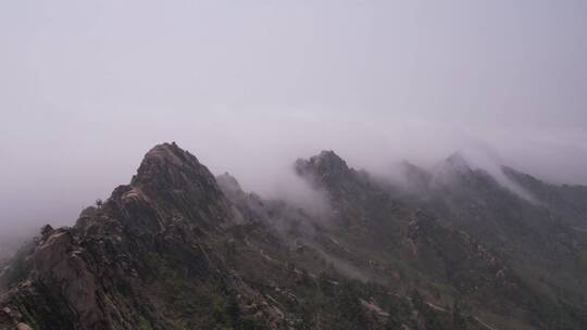 青岛浮山平流雾视频素材模板下载