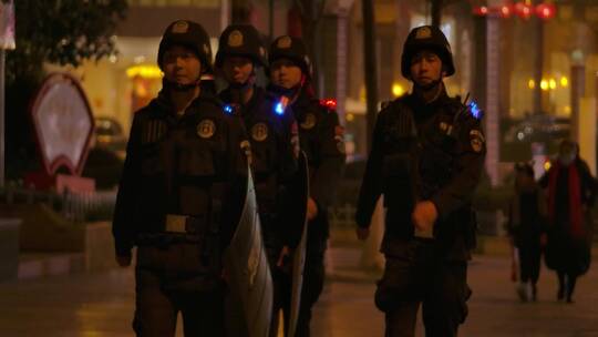 警察办案公安形象巡逻执法