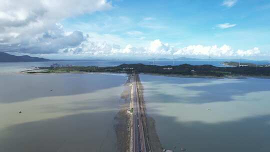 海上公路航拍