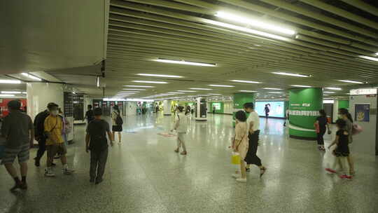 原创上海地铁站人流延时4K-4