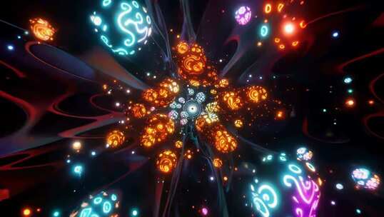 炫彩粒子光效动态背景