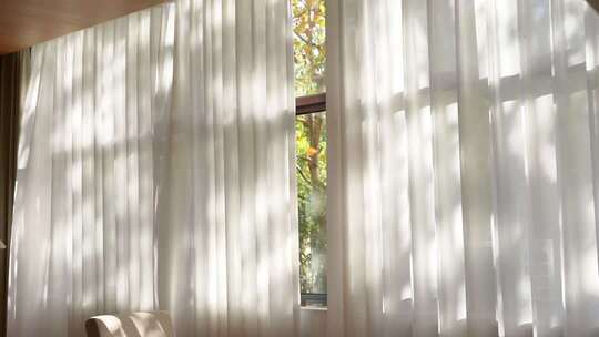 窗帘窗户 逆光小清新