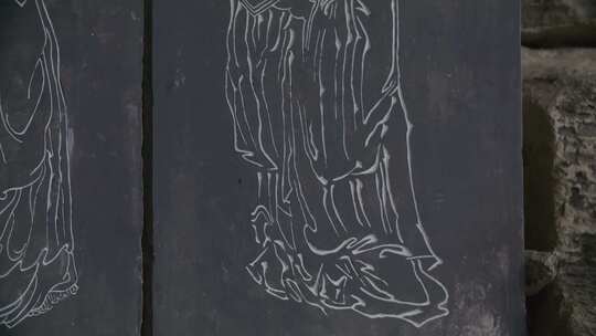 湖北宜昌屈原祠苏轼像地拍