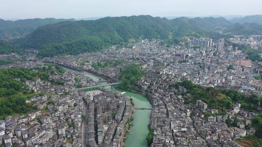 湘西凤凰古城人文风景视频