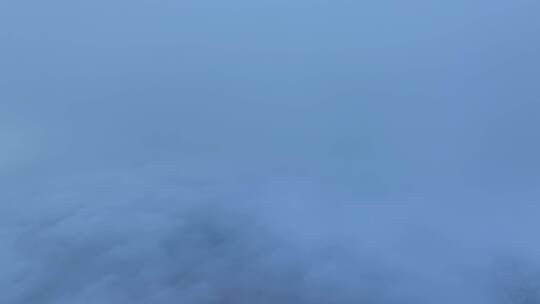 海南海口雾天航拍