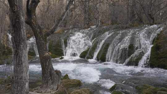 四川阿坝州九寨沟冬日山水