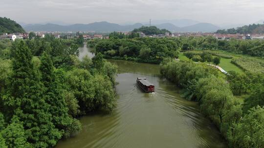 航拍浙江绍兴诸暨白塔湖湿地公园视频素材模板下载