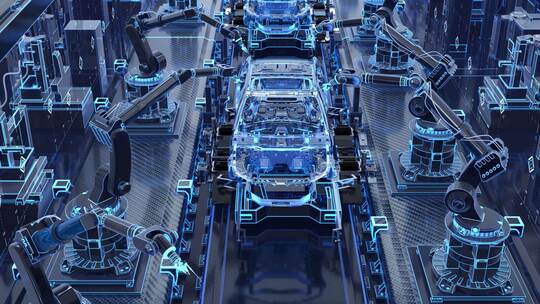 汽车工业工厂全自动化科技工厂