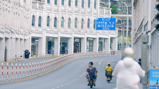 街道 车流 人流 厦门