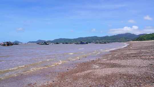 福建霞浦海边石滩海浪