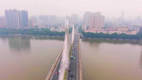 广州立交桥 车流航拍视频素材模板下载