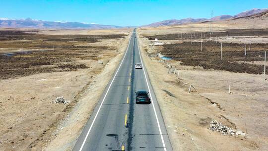 4K青藏公路318国道航拍素材
