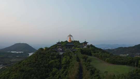 深圳盐田区寺庙航拍