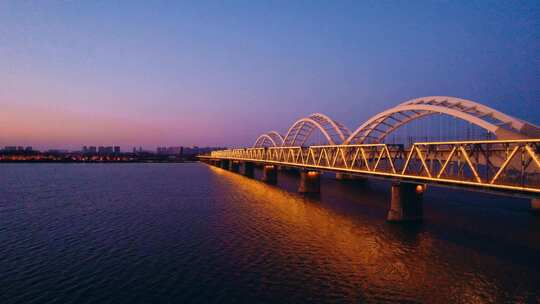 哈尔滨网红桥航拍