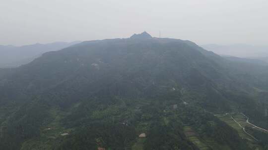 航拍湖南怀化靖州飞山景区