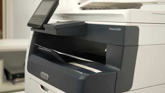 打印机打印文件视频素材模板下载