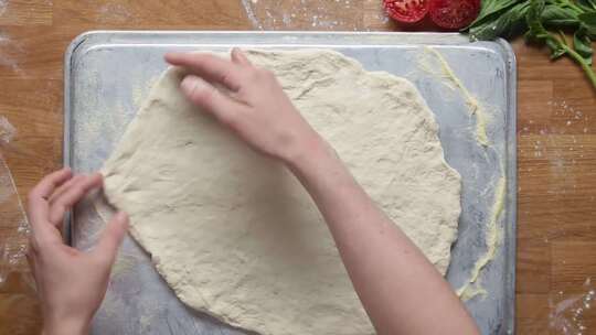 披萨制作  披萨   美食 烹饪   拉丝 芝士视频素材模板下载