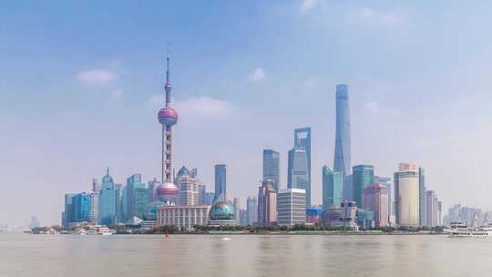 延时拍摄上海城市景观