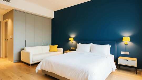 现代风格卧室室内场景