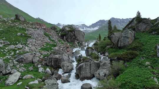 孟克特古道 新疆 雪山草原 旅行自驾