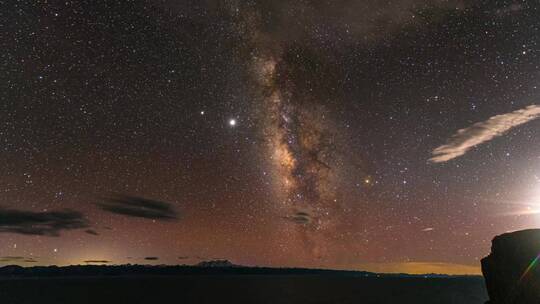 西藏纳木错银河星空延时