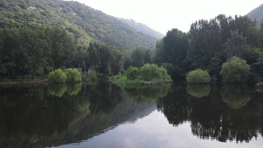 山水 池塘 环境 航拍 美景