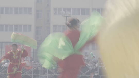 山东非遗鼓子秧歌喜庆热闹新年春节民间风俗视频素材模板下载