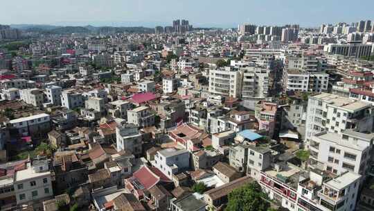 航拍福建泉州泉港山腰电影院风景